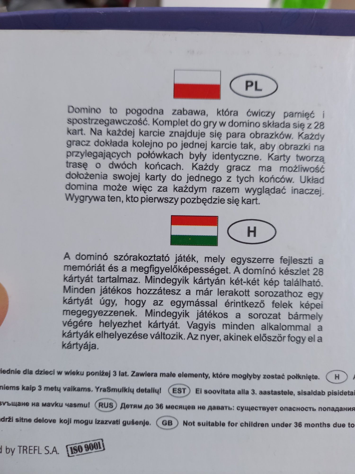 Domino i puzzle dla dzieci powyżej 3 lat