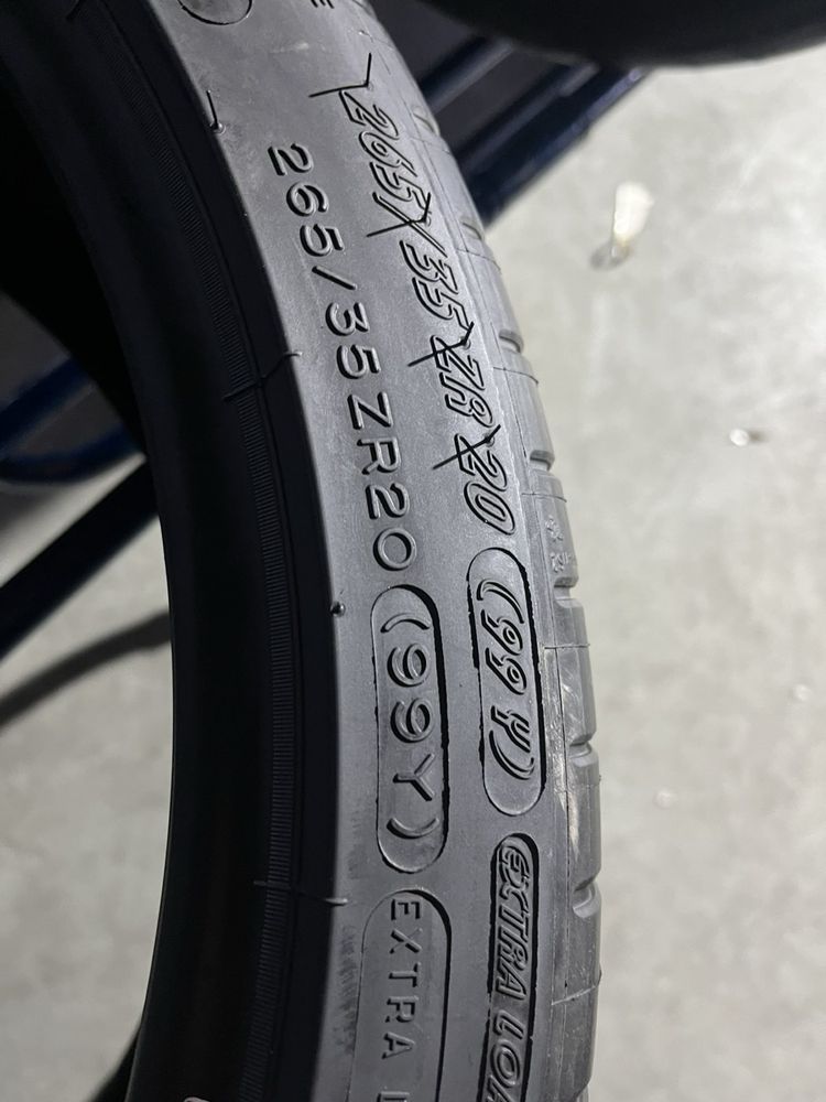 295/30/20+265/35/20 R20 Michelin Pilot Super Sport 4шт новые