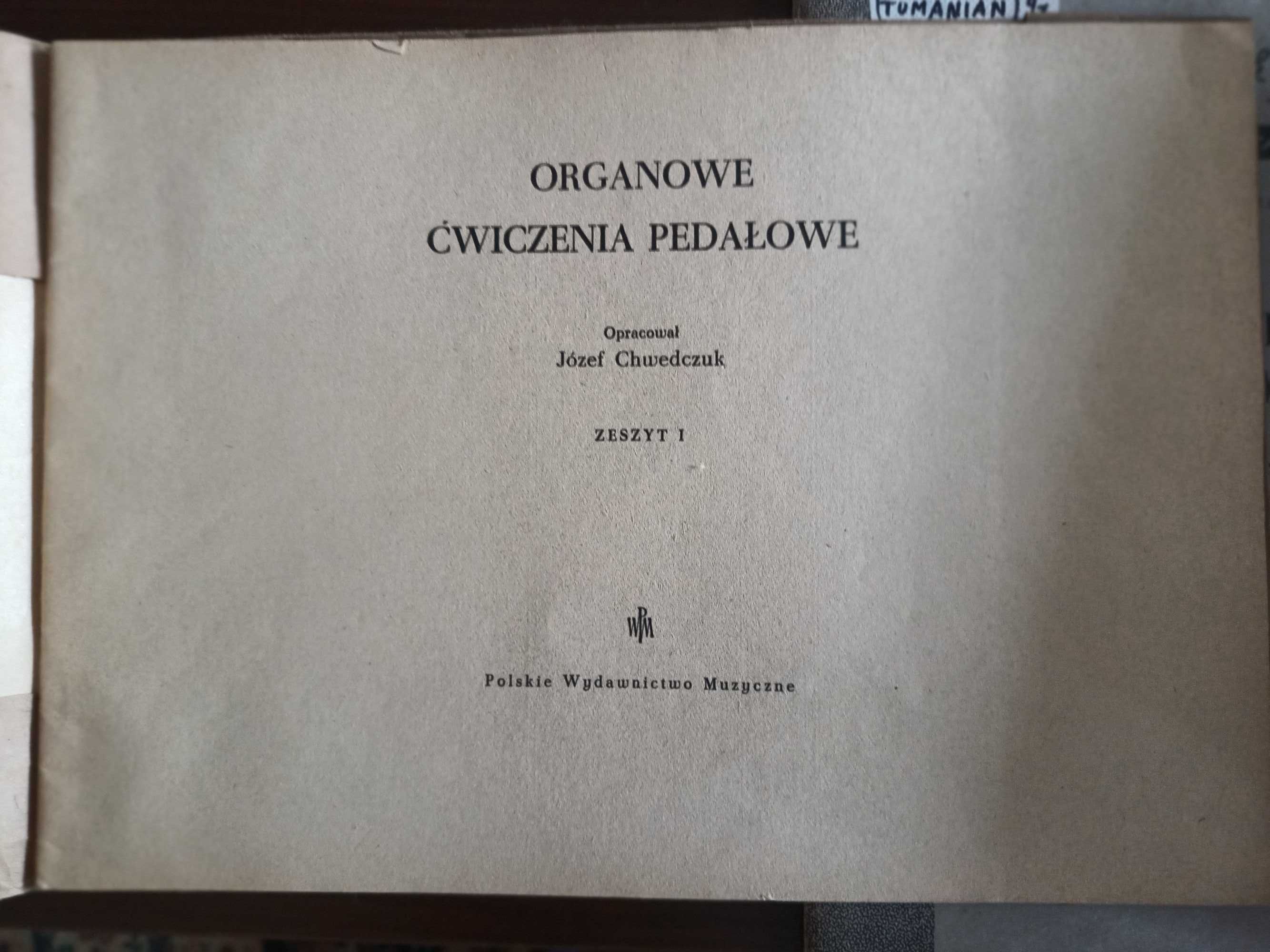 J. Chwedorczuk, Organowe ćwiczenia pedałowe, PWM