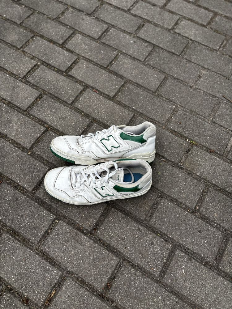 New Balance 550 Zielone Biało-Zielone Sneakersy Retro Y2K Vintage 43