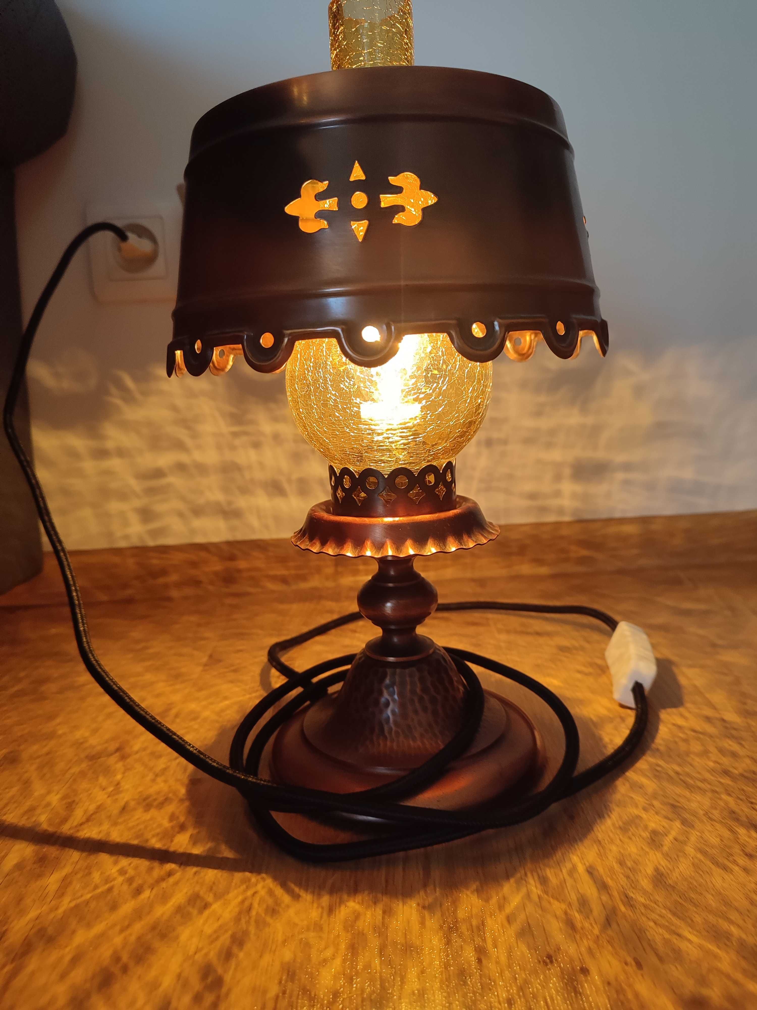 Lampka mosiężna 30 cm