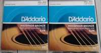 Sprzedam struny D’Addario EJ16 phosphor bronze 12-53