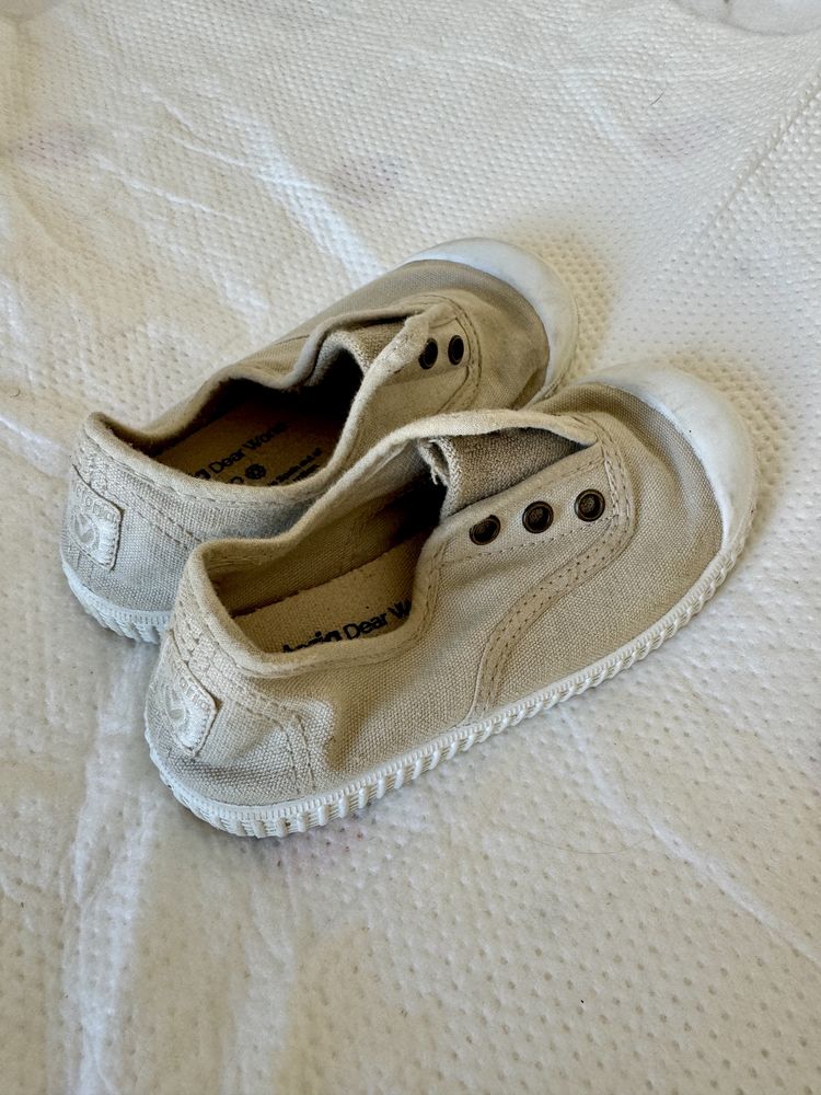 Sapatos Vitoria Inglesa Lona DREC Elástico (tam.26)