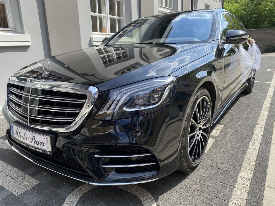 Auto do ślubu Mercedes S klasa long AMG pakiet