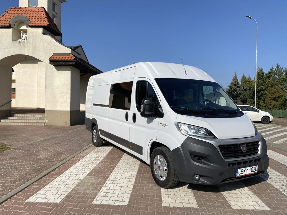 Fiat Ducato 2.3D 7 osobowa brygadowka  2018 r wzorowy stan