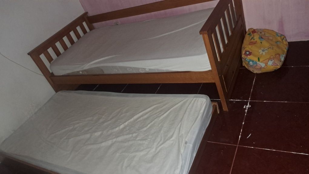 Cama beliche com pouca altura