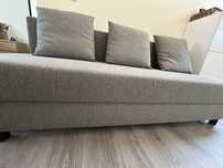 Vende-se sofá-cama, cor cinza, do IKEA,