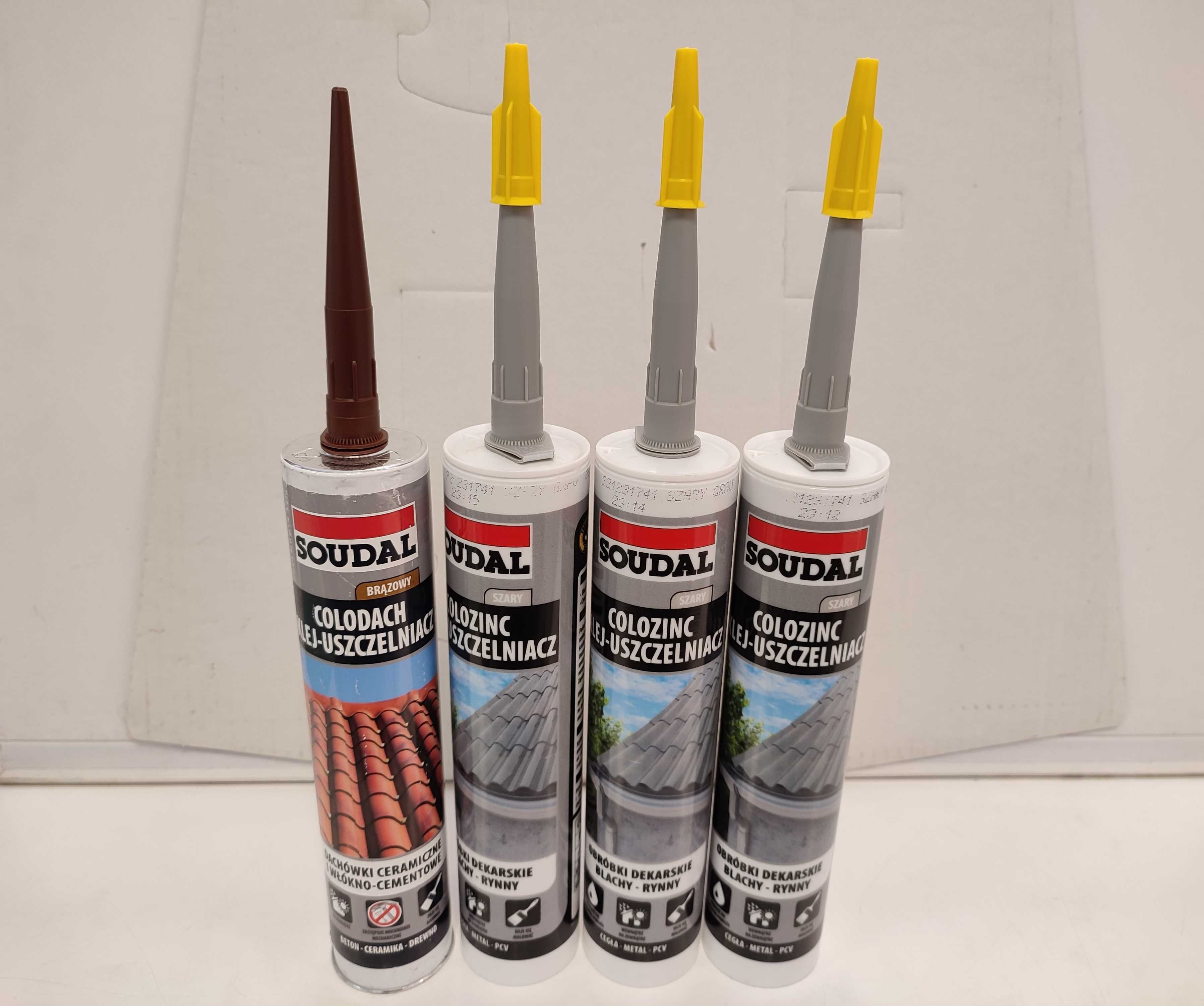 Klej Uszczelniacz Soudal Colozinc  Brązowy/Szary 290ml
