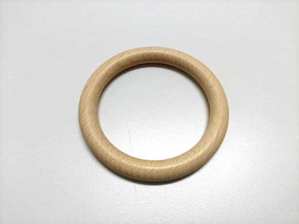 Anel de madeira de faia lisa natural (não tratado) de 100 mm