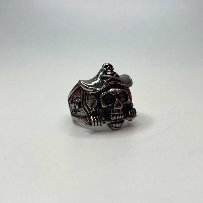 Sygnet pierścionek ring obrączka czaszka srebrny