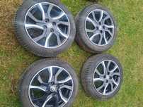 Felgi aluminiowe z oponami toyota yaris 195/50r16