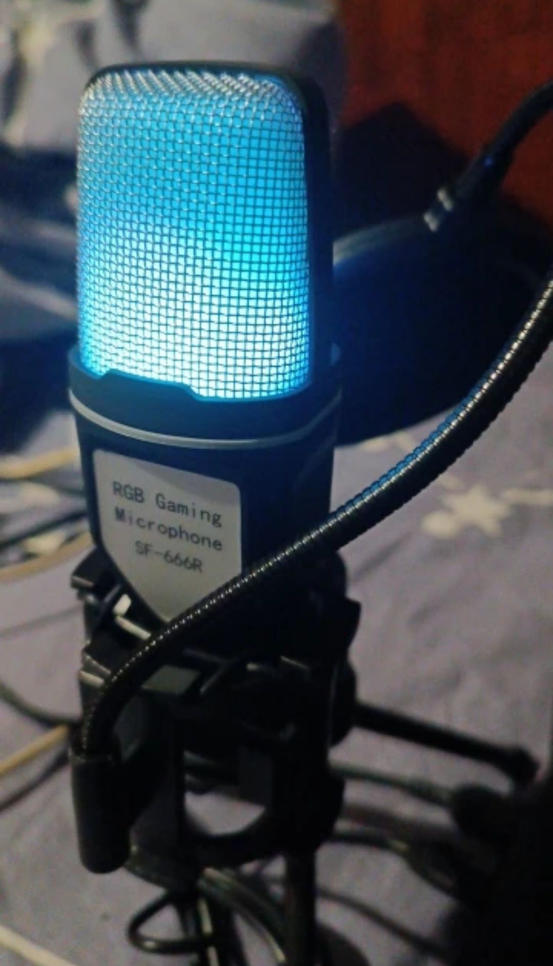 Игровой микрофон RGB с проводом