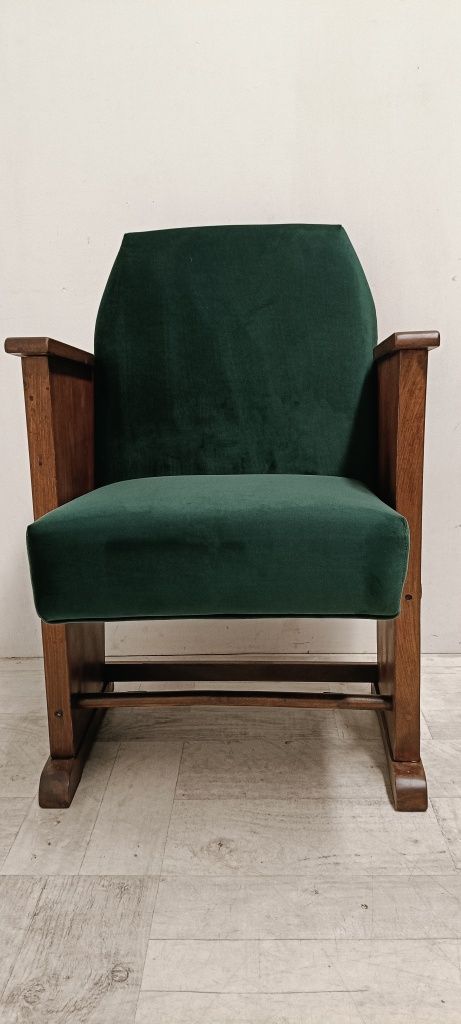 fotel kinowy pojedynczy lata 70-te vintage design