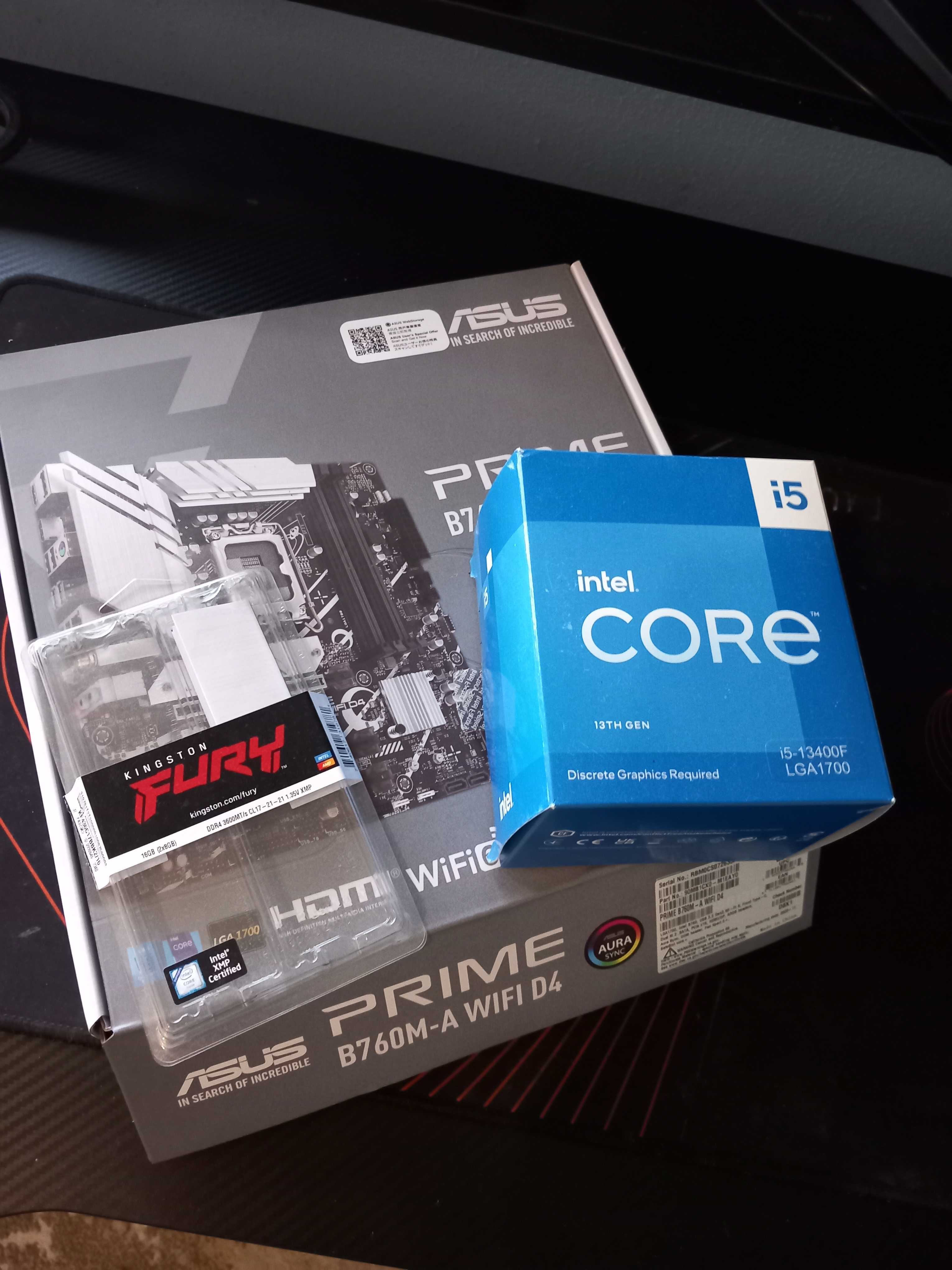 Komputer stacjonarny gamingowy INTEL i5 13 generacji komplet.