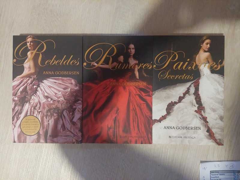 Conjunto de 3 livros de Anna Godbersen - Princesas de Nova Iorque