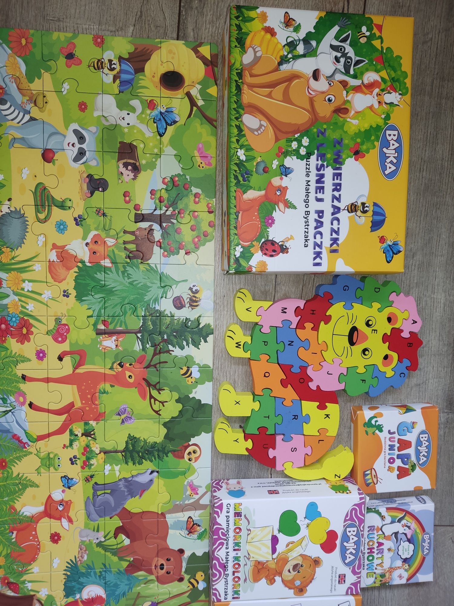 Puzzle gry rozwijające + gratis