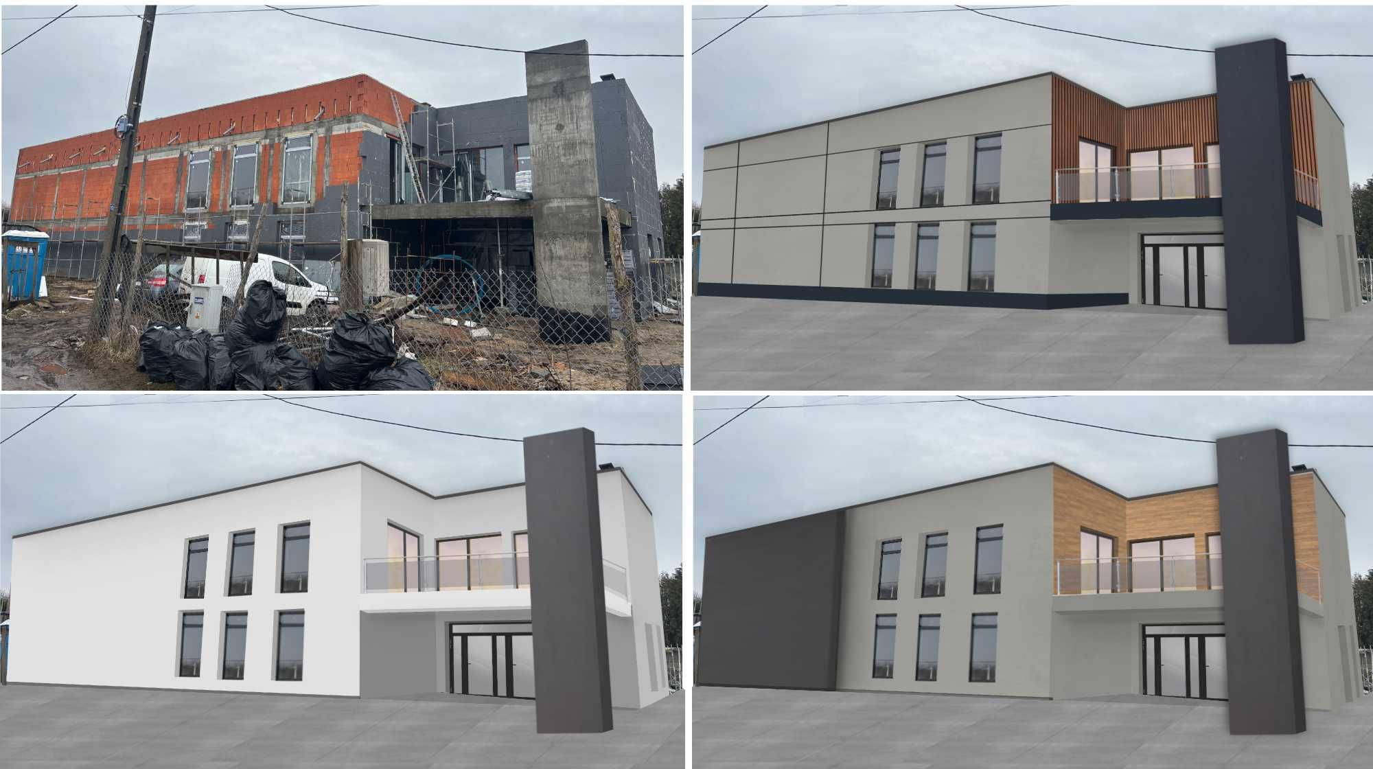 150 zł za ścianę - kilka propozycji - Elewacja,  Projekt elewacji