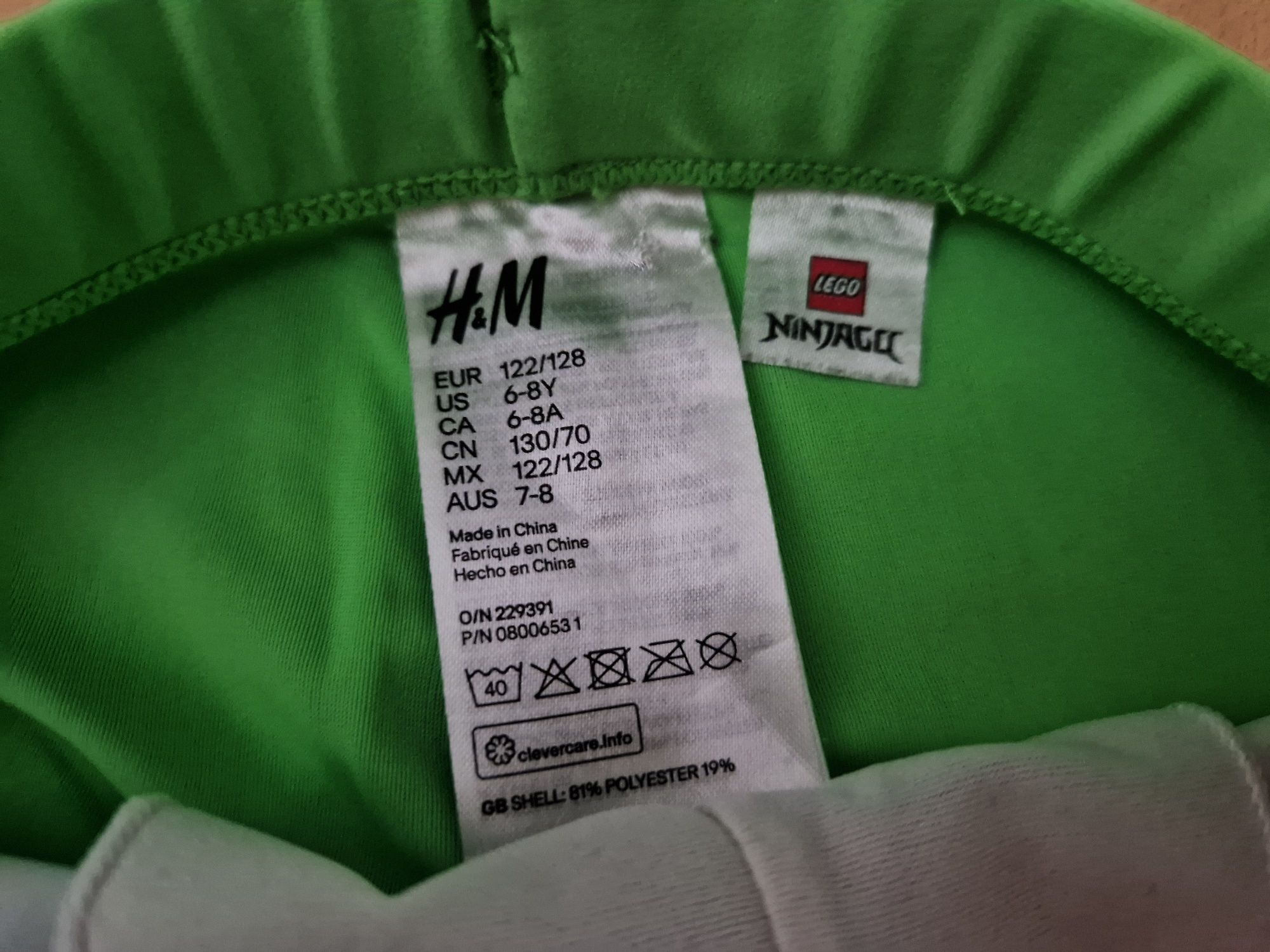 Kąpielówki spodenki Lego Ninjago H&M r. 122/128