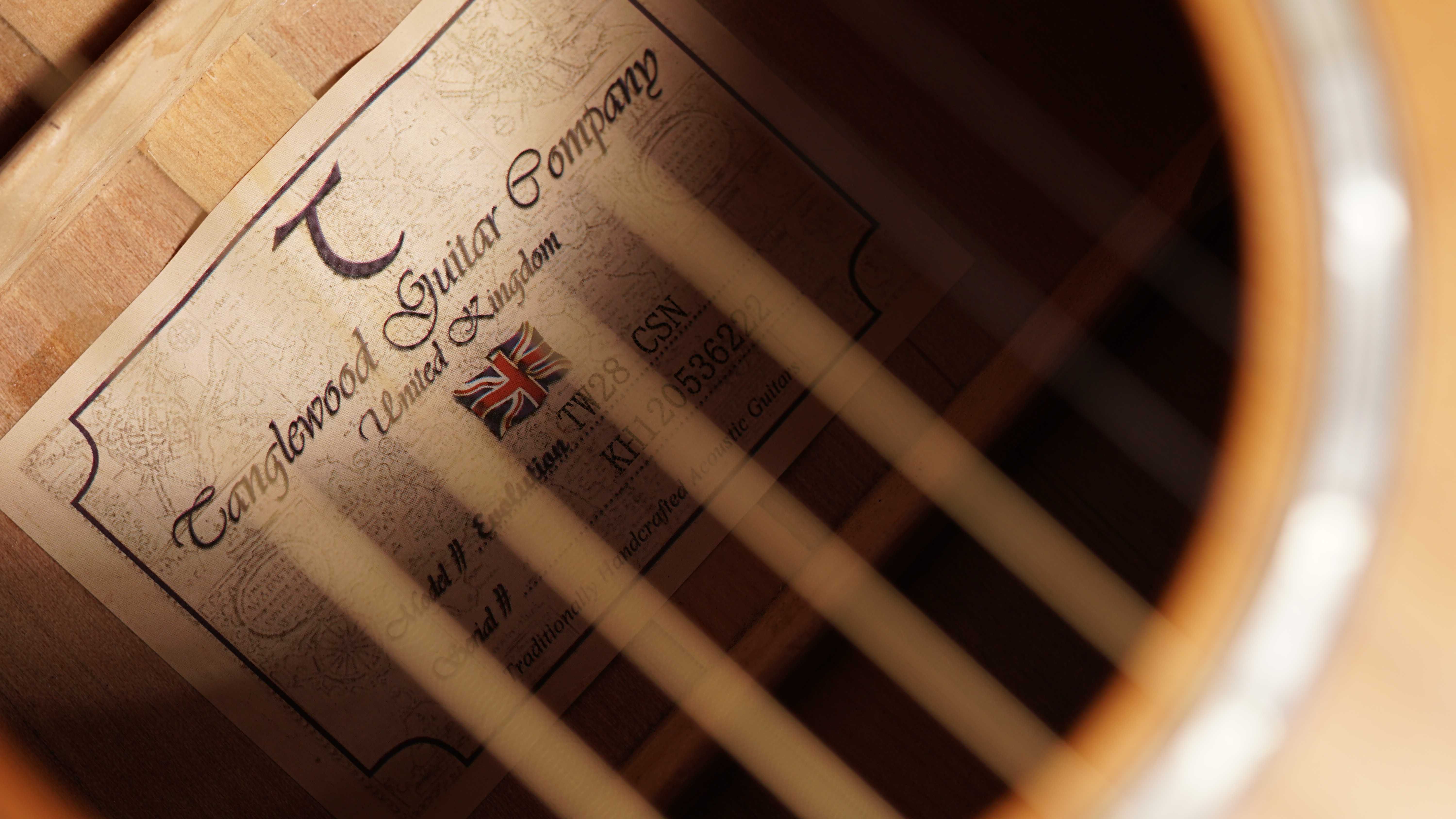 Tanglewood TW28CSN gitara akustyczna, ustawiona , Cutaway Dreadnought