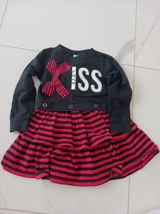 Sukienka + bluza zestaw 104-110