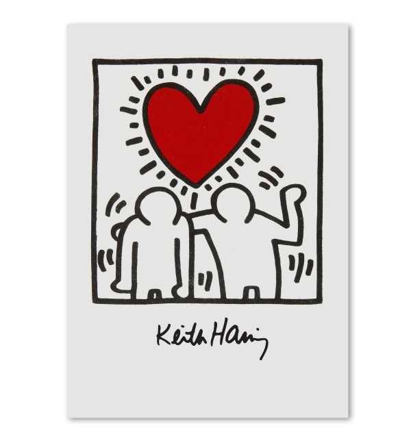 Keith Haring duży plakat grafika nowoczesna 50x70