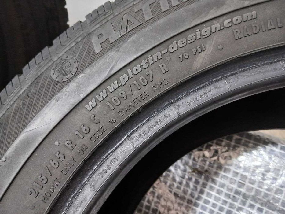 Шини Platin 215/65R16C 4шт. Літо (1282) 2023рік