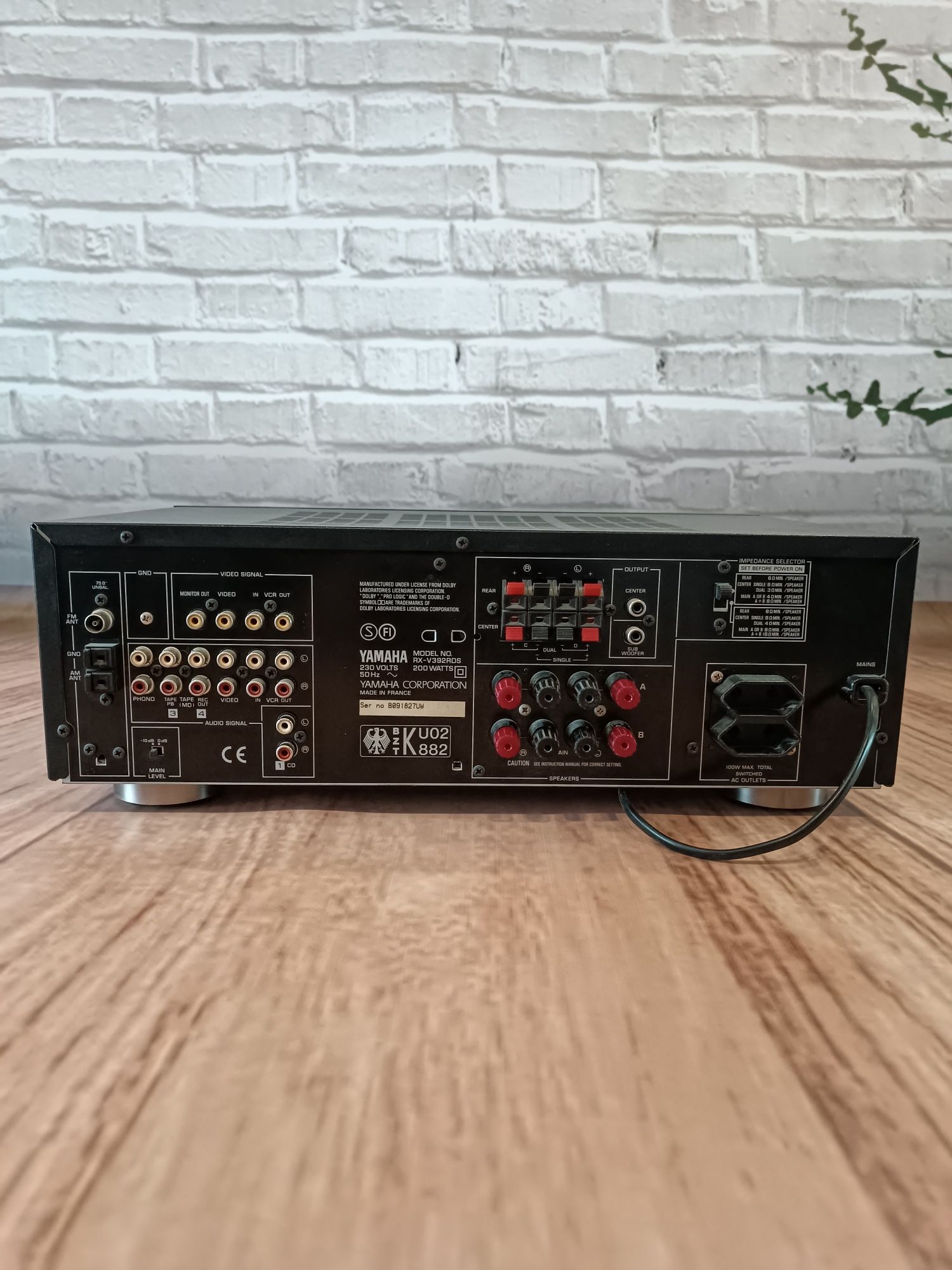 Yamaha RX-V 392 RDS