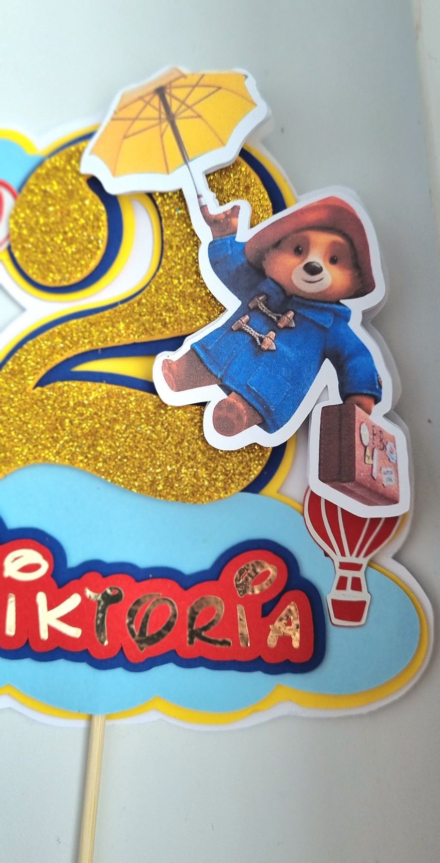 Topper cake w stylu Miś Paddington