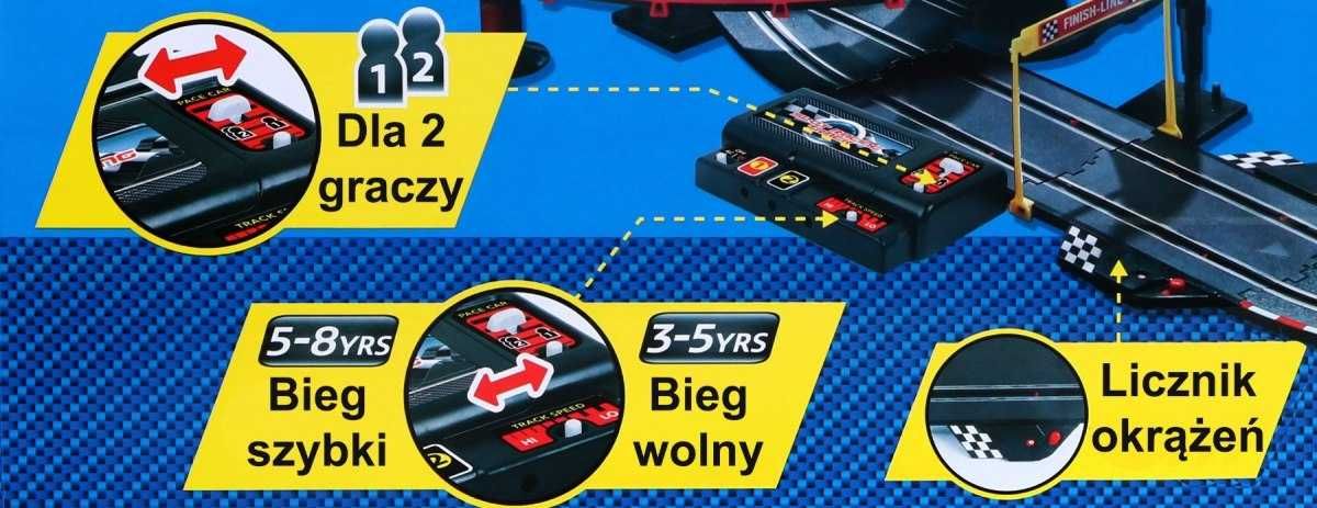 Nowy Tor Wyścigowy Świetlna Pętla + 2 Auta i Piloty