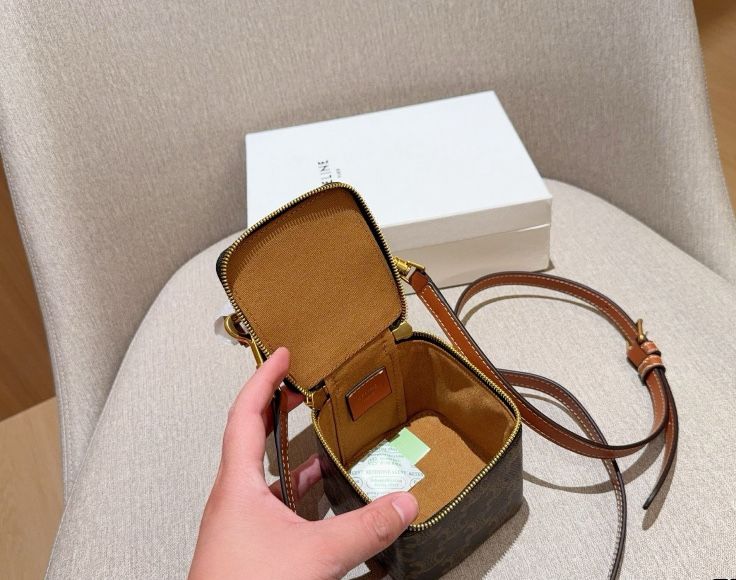 Сумка Celine монограмна Triomphe Vanity Case жіноча