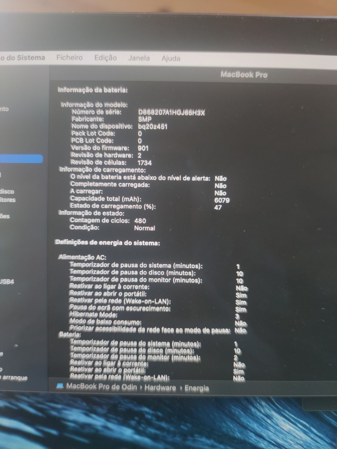 MacBook pro 15 " 2018