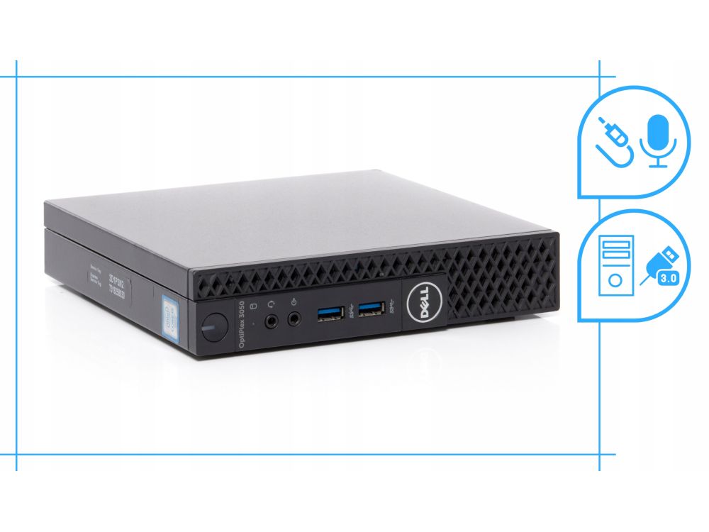 Dell Optiplex 3050 Tiny Intel Core i3, 16GB DDR4, 256SSD Win10 Pro