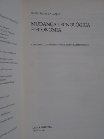 Mudança Tecnológica e Económia de Isabel Salavisa Lança