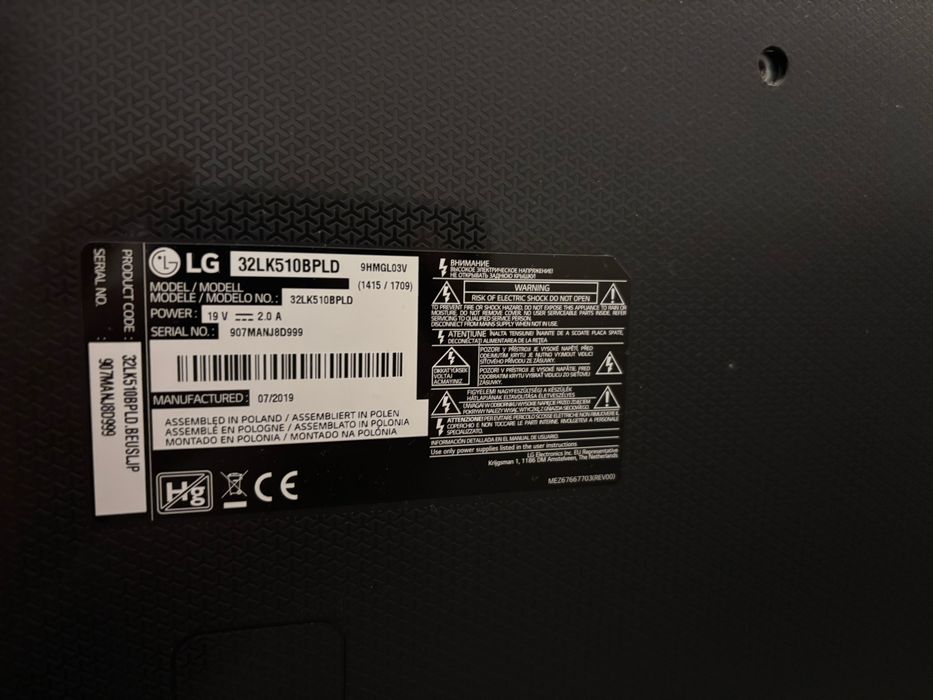 Televisão LG 32” FullHD