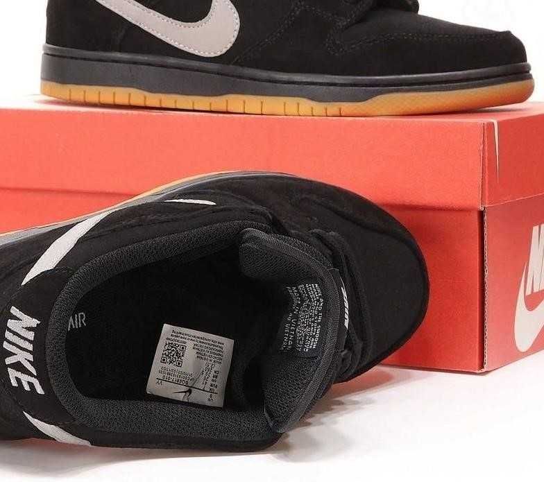 Мужские кроссовки Nike SB Dunk Low Black Grey Fog 41-46 найк Sale!