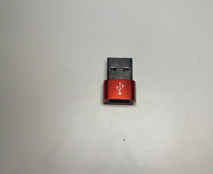 Przejściówka USB na Usb C Czerwona nowa DPD