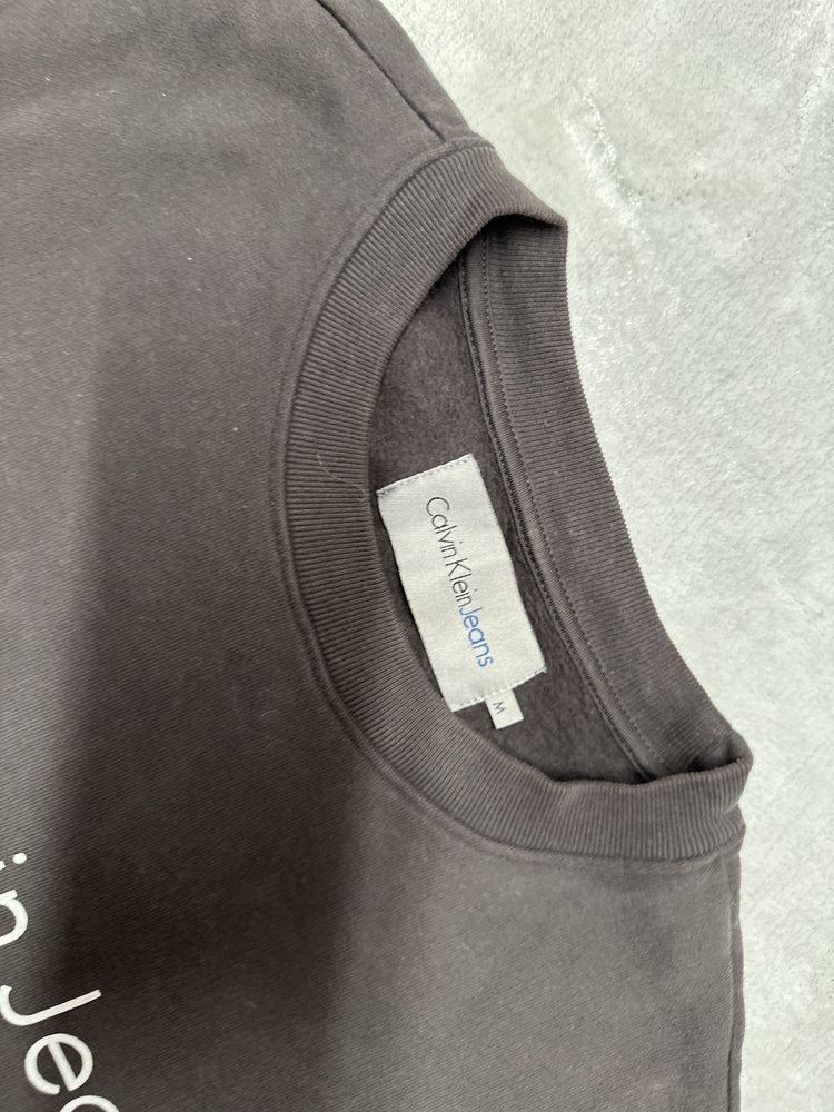 Calvin Klein jeans bluza szara grafit m modna jesień