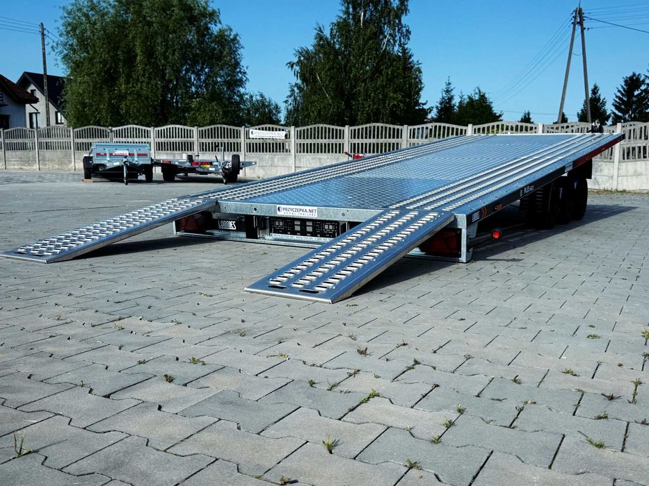 LORRIES PL35-6021 Laweta uchylna 3,5T 6m AMORTYZATORY 3 osie POMPA HYD