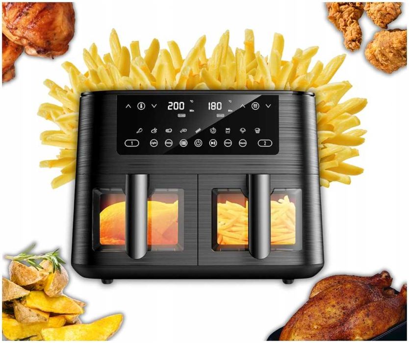 COOKWISE AF2-40D06 Frytkownica Beztłuszczowa XL 9L Dual AirFryer