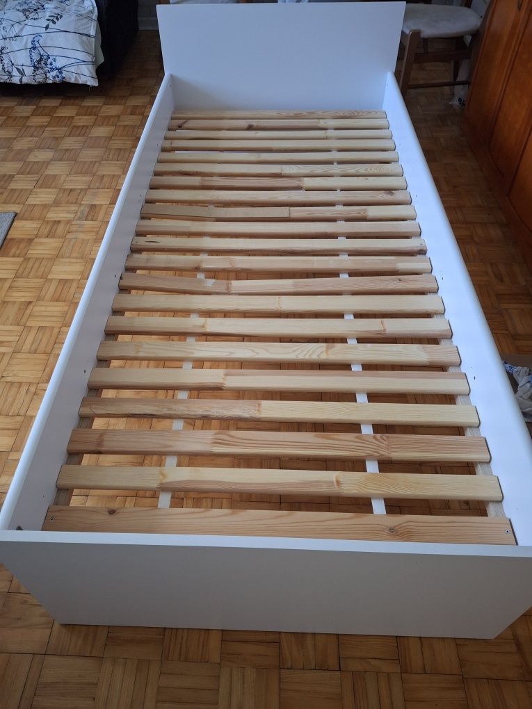 ŁÓŻKO 2 sztuki białe
