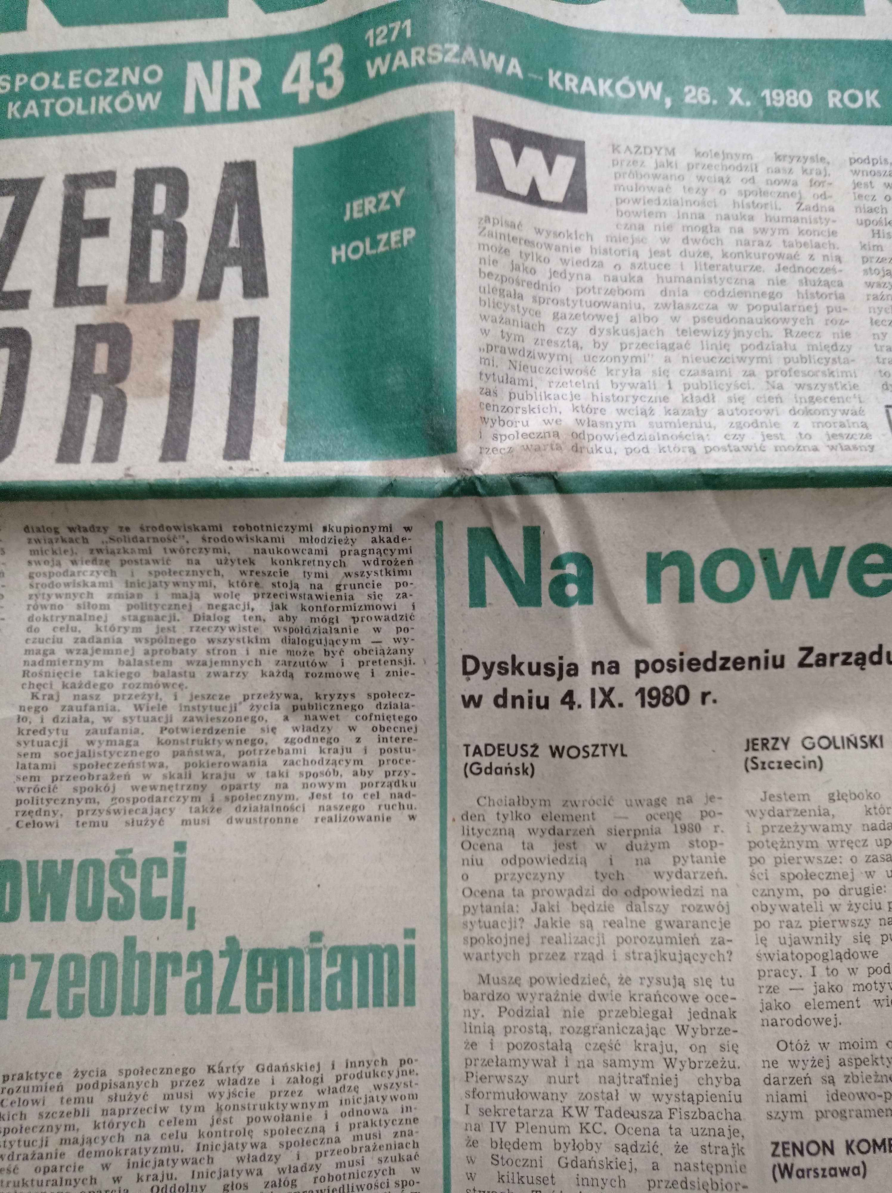 Kierunki tygodnik nr 43/1980; 26 października 1980