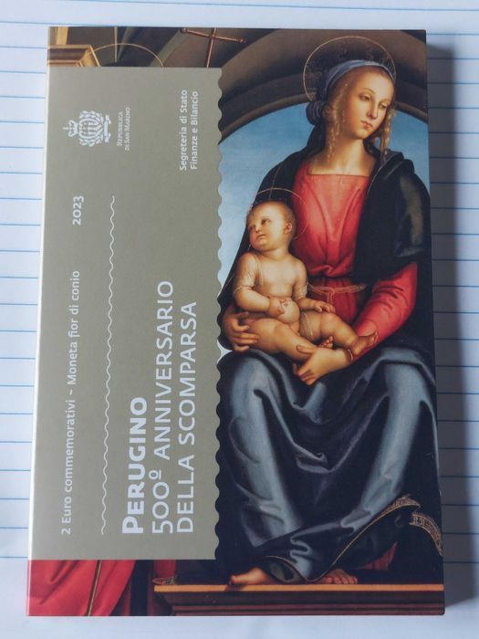 Moedas 2 euros  comemorativas San Marino