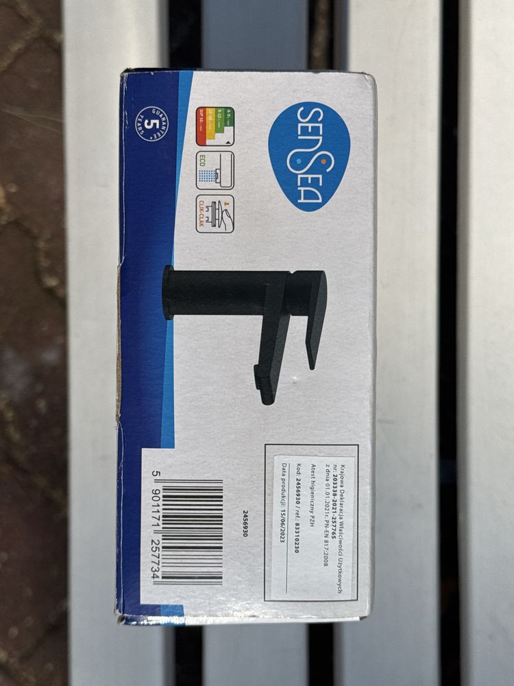 Bateria umywalkowa czarna Alto Sensea