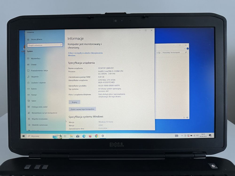 Laptop Dell Latitude E5530 i5 8Gb