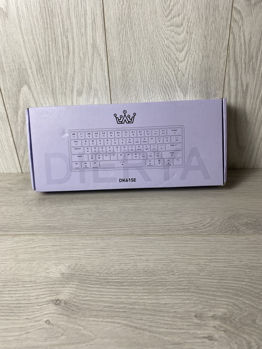 Механічна ігрова клавіатура Dierya DK61SE з підсвічуванням, біла