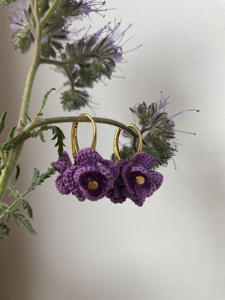 Unikatowa biżuteria, handmade , srebro, szydełko