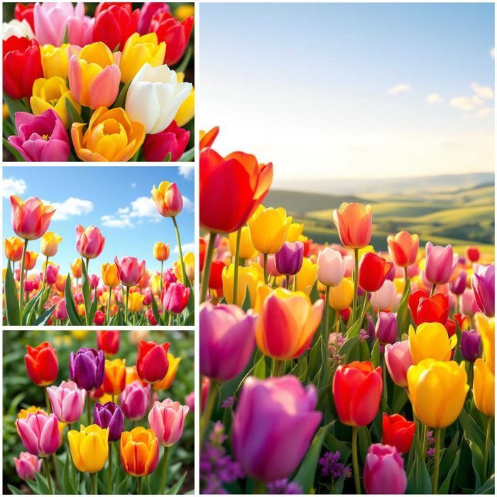 TULIPANY XXL Mix Cebulek TULIPANÓW 100 szt TULIPAN cebule DUŻE Kwiaty