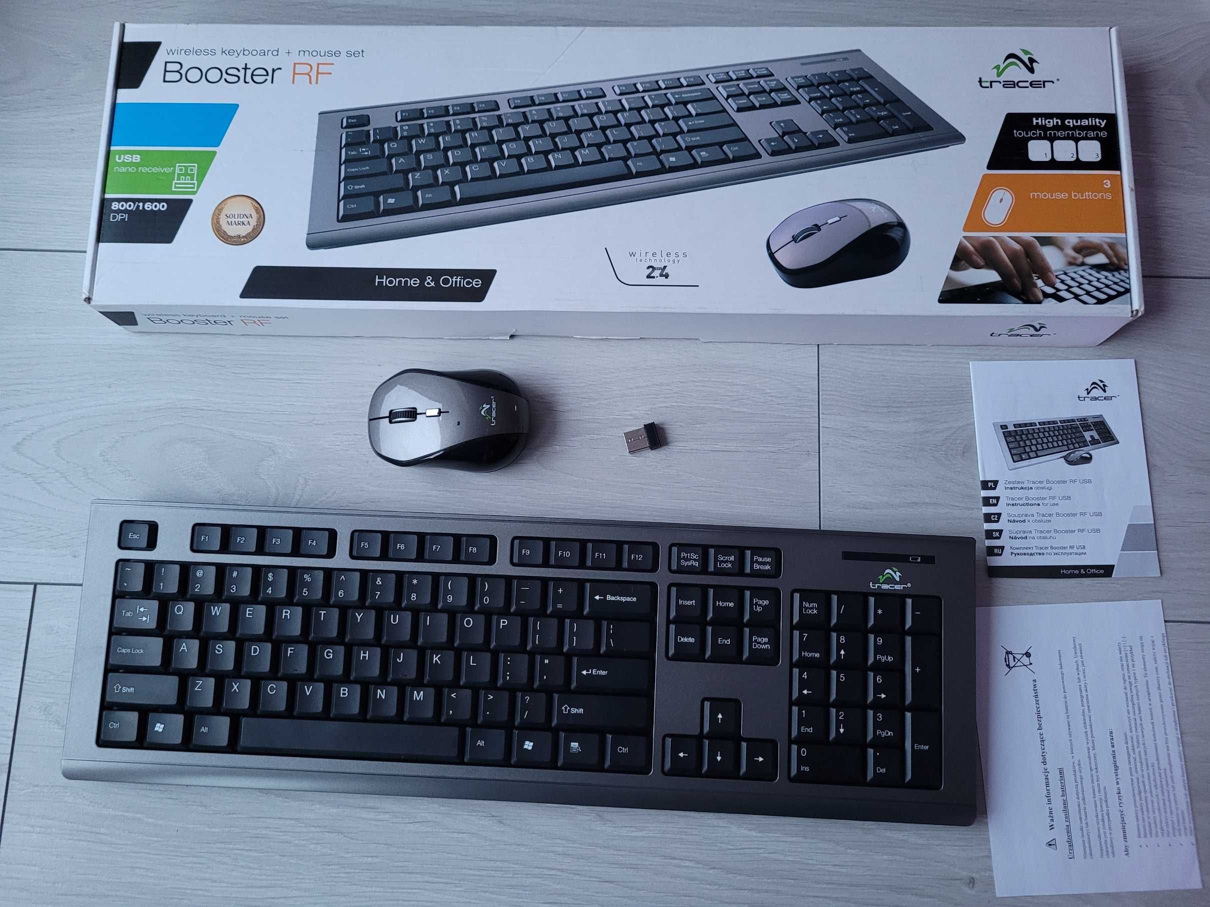 Zestaw klawiatura + mysz TRACER Booster WiFi bezprzewodowa