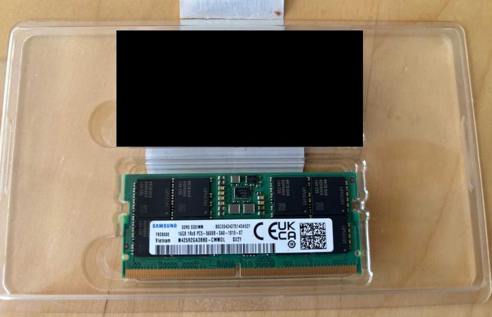 16Gb DDR5 SODIMM 1x16Gb Samsung 5600Mhz