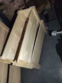 doniczki drewniane , bukowe donica skrzynka